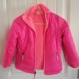Fuscia, lightweight, girls zip up